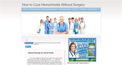 Desktop Screenshot of painfreehemorrhoidcures.com