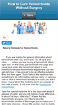 Mobile Screenshot of painfreehemorrhoidcures.com